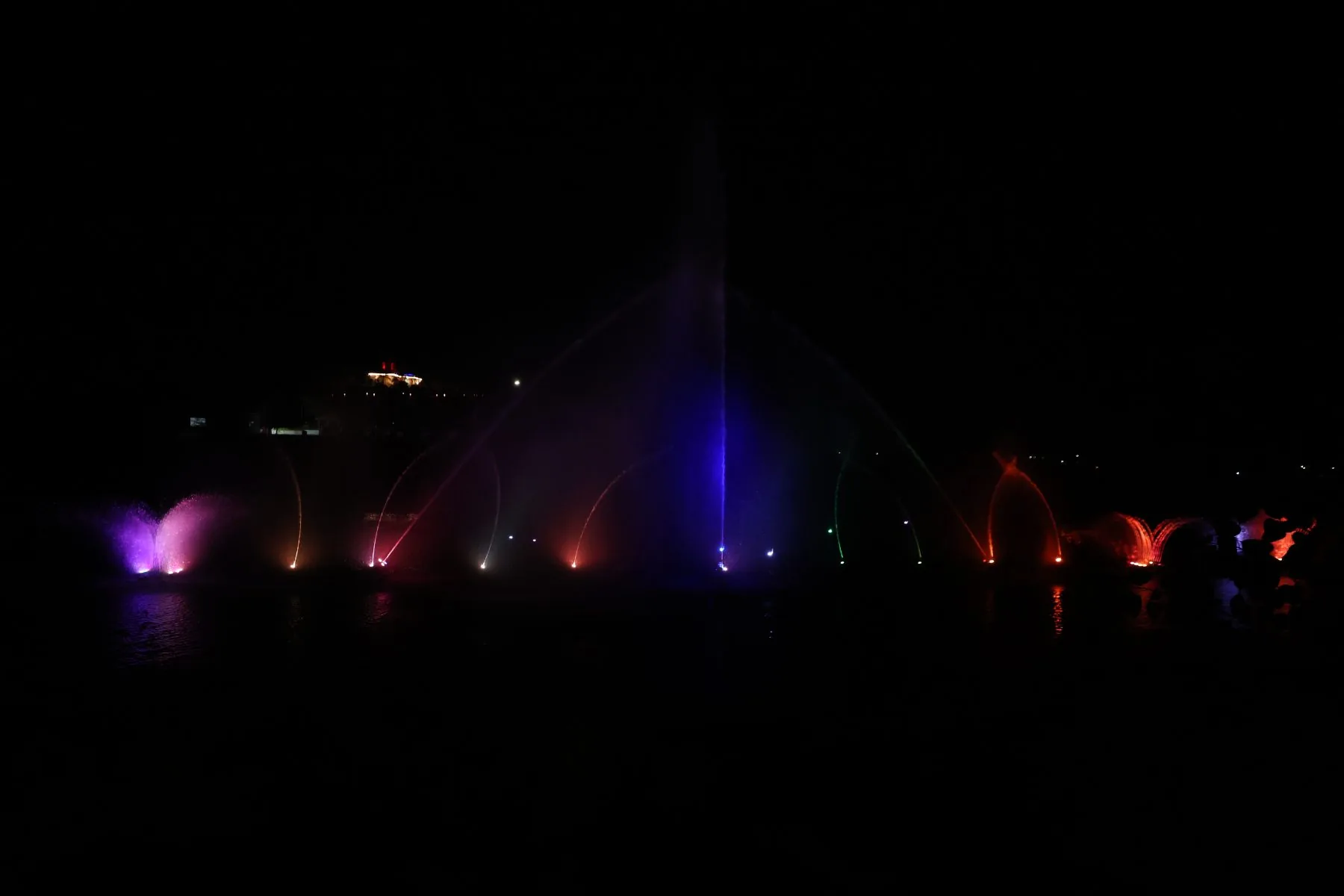 Floating musical fountain at Jamner